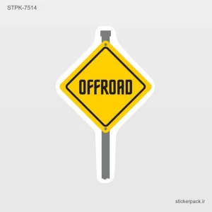 استیکر تکی OFFROAD 10495