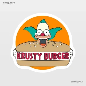 استیکر تکی KRUSTY BURGER 10504