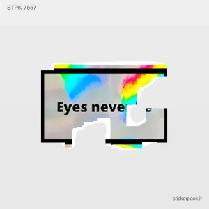 استیکر تکی Eyes neve 10538