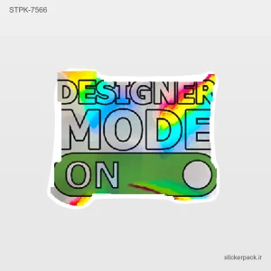 استیکر تکی DESIGNER MODE ON 10547