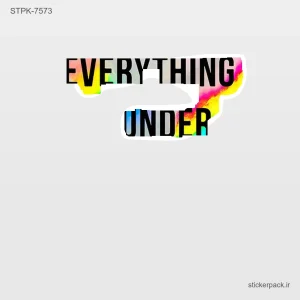 استیکر تکی EVERYTHING UNDER 10554