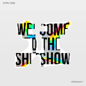 استیکر تکی WEL COMF OTHE SHISHOW 10580