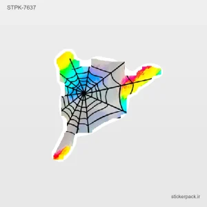 استیکر تکی تار عنکبوت 10618