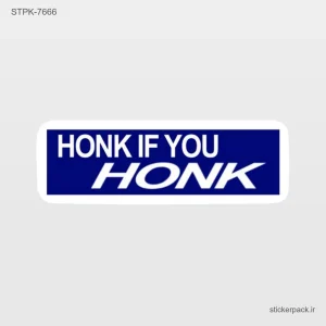 استیکر تکی HONK IF YOU HONK 10646