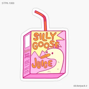 استیکر تکی silly goose juice 1069