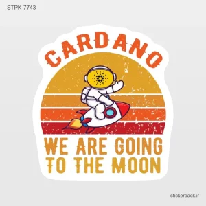 استیکر تکی CARD DANO WE ARE GOING TO THE MOON 10723