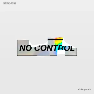 استیکر تکی  NO CONTROL 10726