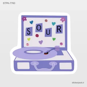 استیکر تکی sour 10738