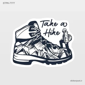 استیکر تکی Take a Hike 10755