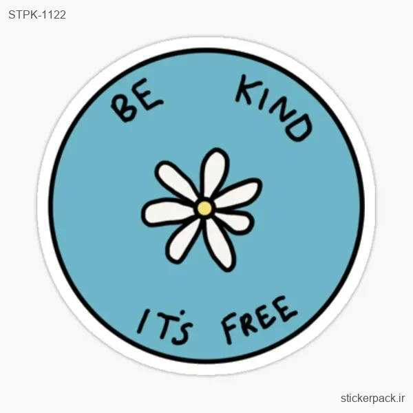 STPK-1122.webp استیکر تکی BE KIND IT’S FREE 1122