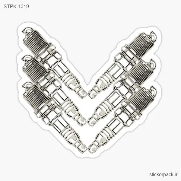STPK-1319.webp استیکر تکی تصاویر استوک شمع خودرو 1319