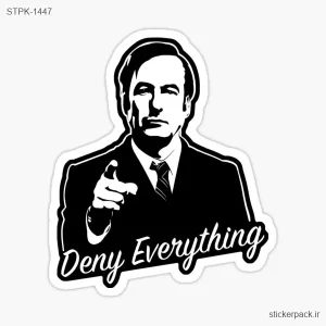 استیکر تکیDeny Everything 1447