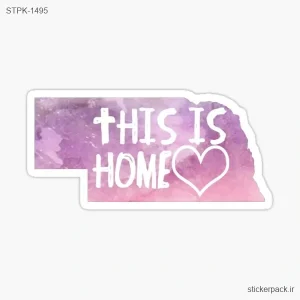استیکر تکی THIS IS HOME 1495