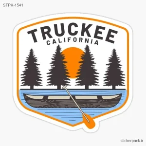 استیکر تکی TRUCKEE CALIFORNIA 1541