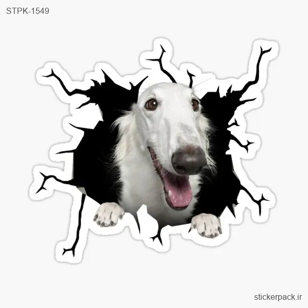 STPK-1549.webp استیکر تکی ماشین سگ برزوی 1549