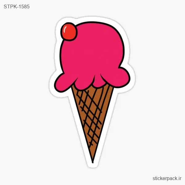 STPK-1585.webp استیکر تکی بستنی صورتی 1585