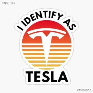 استیکر تکی IDENTIFY A.s TESLA 1595