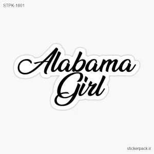 استیکر تکی Alabama Girl 1601