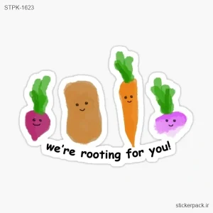 استیکر تکی we’re rooting for you 1623
