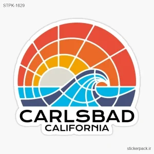 استیکر تکی CARLSBAD CALIFORNIA 1629