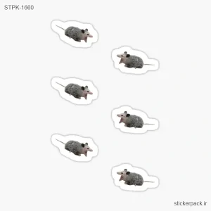 استیکر تکی پک موش ها 1660
