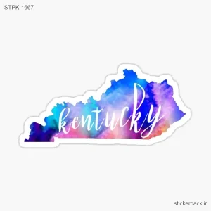 استیکر تکی kentucky 1667