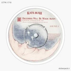 استیکر تکی KATE BUSH DECEMBER WILL BE MAGIC AGAIN 1718