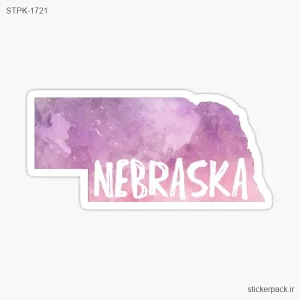 استیکر تکی NEBRASKA 1721