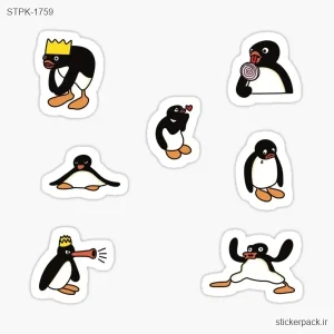 استیکر تکی پک  پنگوئن پینگو  1759