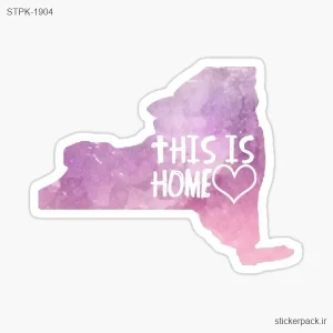 استیکر تکی THIS IS HOME 1904