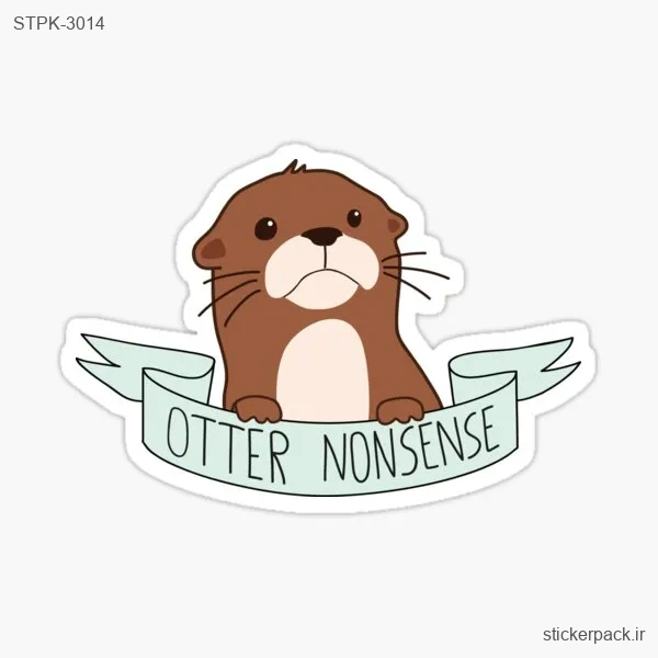 STPK-3014.webp استیکر تکی OTTER NONSENSE 3014