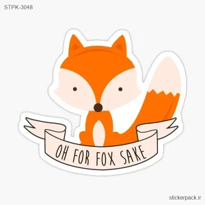 استیکر تکی OH FOR FOX SAKE 3048