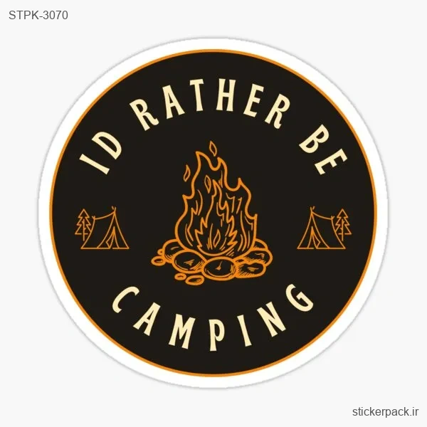 STPK-3070.webp استیکر تکی ID RATHER BE CAMPING 3070