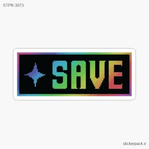 استیکر تکی SAVE 3073