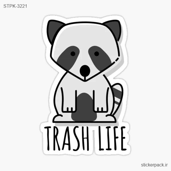 STPK-3221.webp استیکر تکی TRASH LIFE 3221