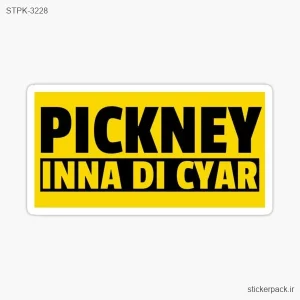 استیکر تکی PICKNEY INNA DI CYAR 3228