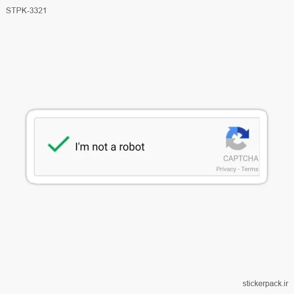 STPK-3321.webp استیکر تکی I’M NOT A ROBOT 3321