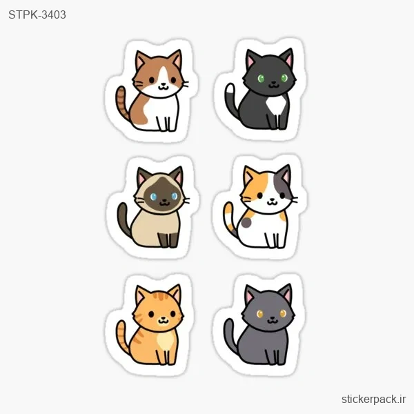 STPK-3403.webp استیکر تکی چند گربه 3403