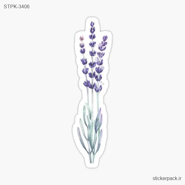 STPK-3406.webp استیکر تکی گل بنفش 3406