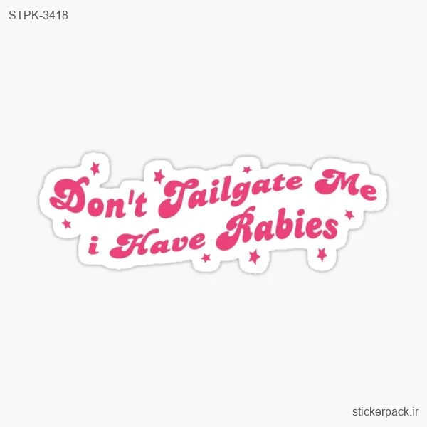 STPK-3418.webp استیکر تکی Don’t tailgate me, I have babies