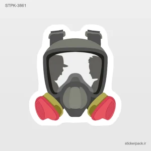 استیکر تکی پوستر BrBa Mask 6953